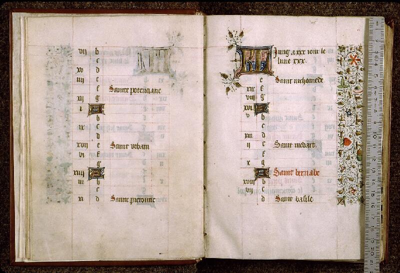Paris, Bibl. Sainte-Geneviève, ms. 1274, f. 005v-006 - vue 1