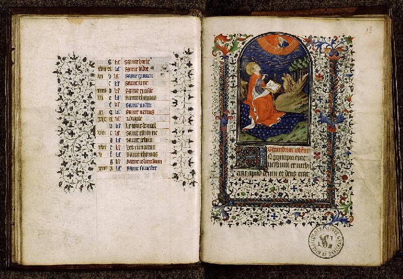 Paris, Bibl. Sainte-Geneviève, ms. 1278, f. 012v-013