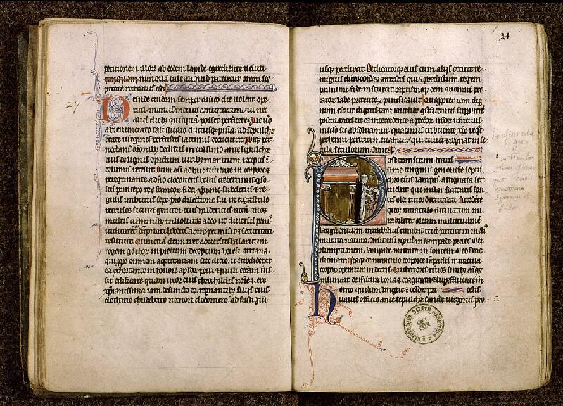 Paris, Bibl. Sainte-Geneviève, ms. 1283, f. 020v-021