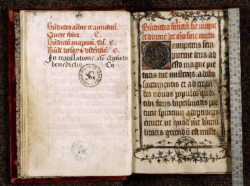 Paris, Bibl. Sainte-Geneviève, ms. 1286, f. 004v-005 - vue 1