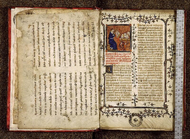 Paris, Bibl. Sainte-Geneviève, ms. 2235, f. 002v-003 - vue 1