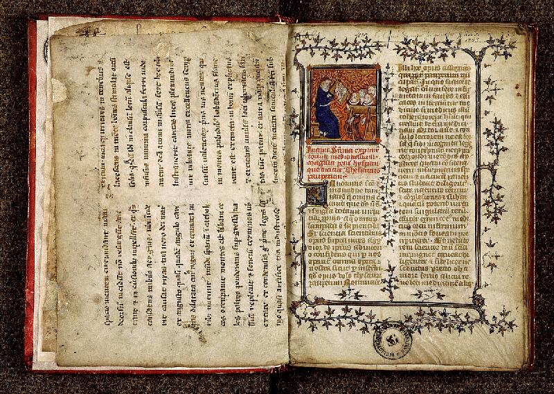 Paris, Bibl. Sainte-Geneviève, ms. 2235, f. 002v-003 - vue 2