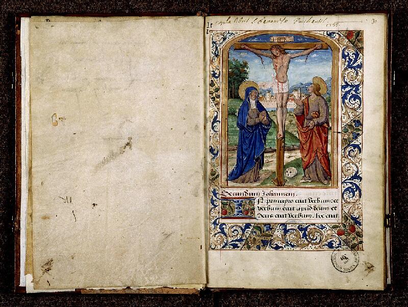Paris, Bibl. Sainte-Geneviève, ms. 2495, f. 002v-003 - vue 2