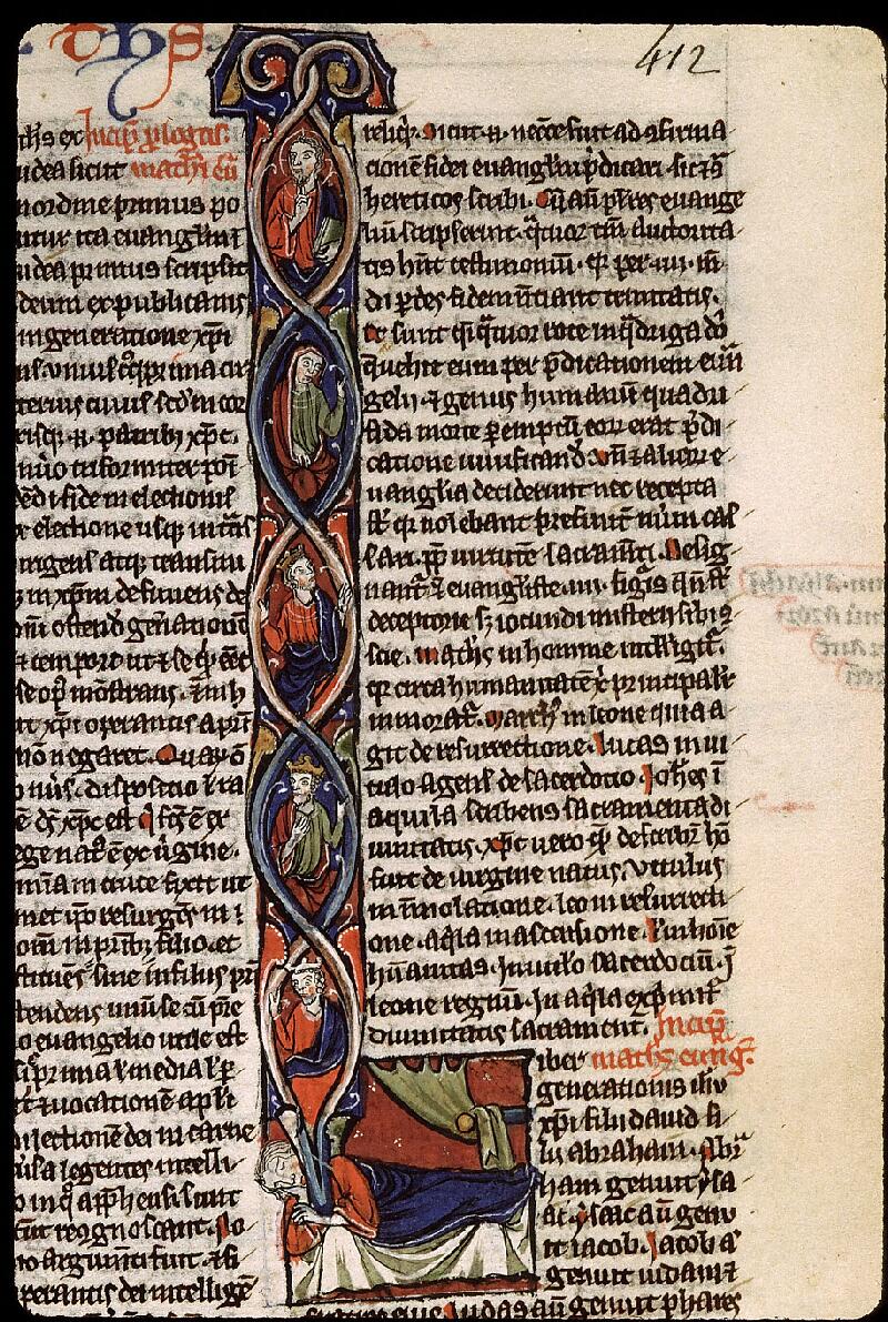 Paris, Bibl. Sainte-Geneviève, ms. 2585, f. 412 - vue 2