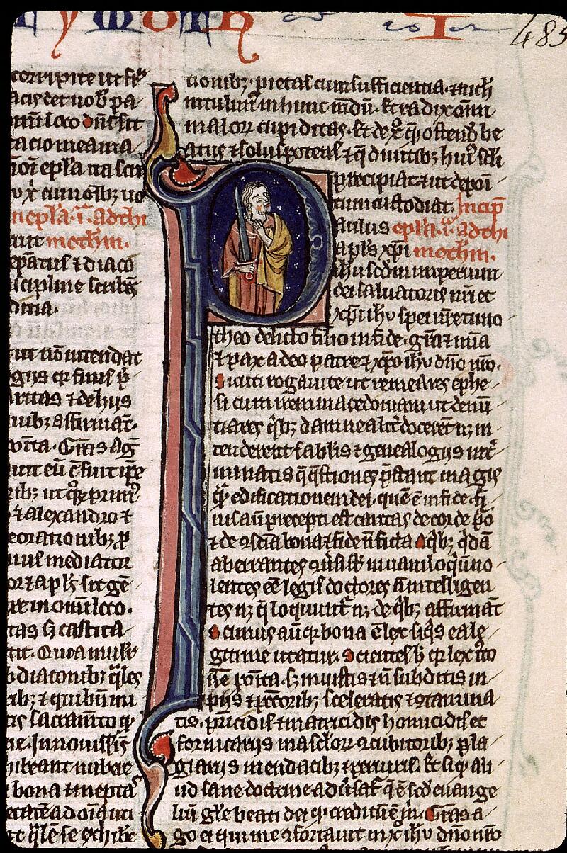 Paris, Bibl. Sainte-Geneviève, ms. 2585, f. 485