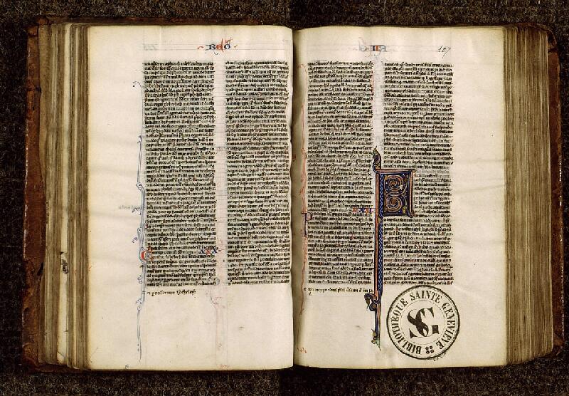 Paris, Bibl. Sainte-Geneviève, ms. 2586, f. 106v-107
