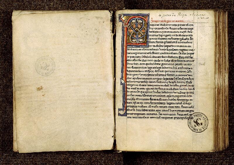 Paris, Bibl. Sainte-Geneviève, ms. 2598, f. 001 - vue 2