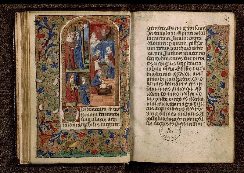 Paris, Bibl. Sainte-Geneviève, ms. 2710, f. 020v-021