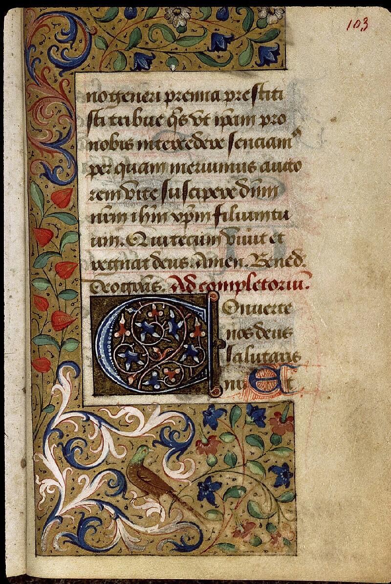Paris, Bibl. Sainte-Geneviève, ms. 2714, f. 103