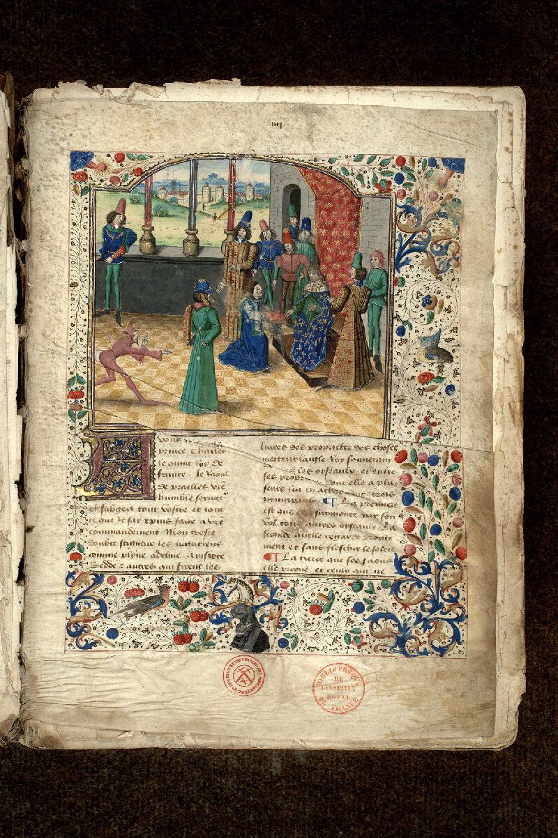 Paris, Bibl. de l'Institut de France, ms. 0001, f. 004 - vue 1