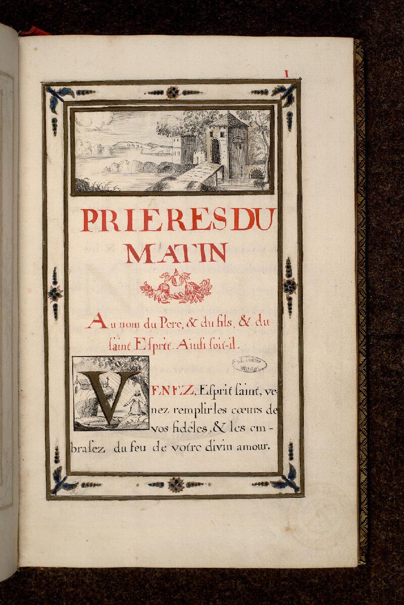 Paris, Bibl. de l'Institut de France, ms. 0003, p. 001