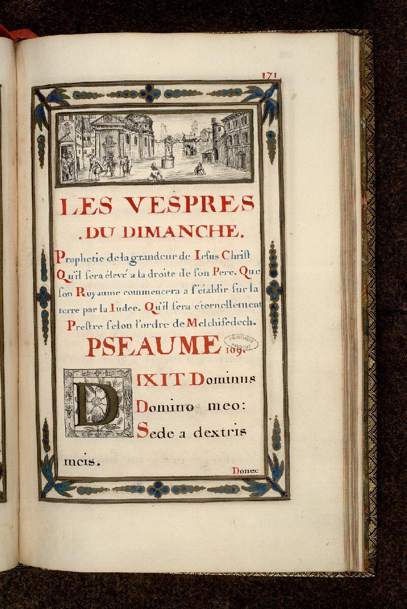 Paris, Bibl. de l'Institut de France, ms. 0003, p. 171