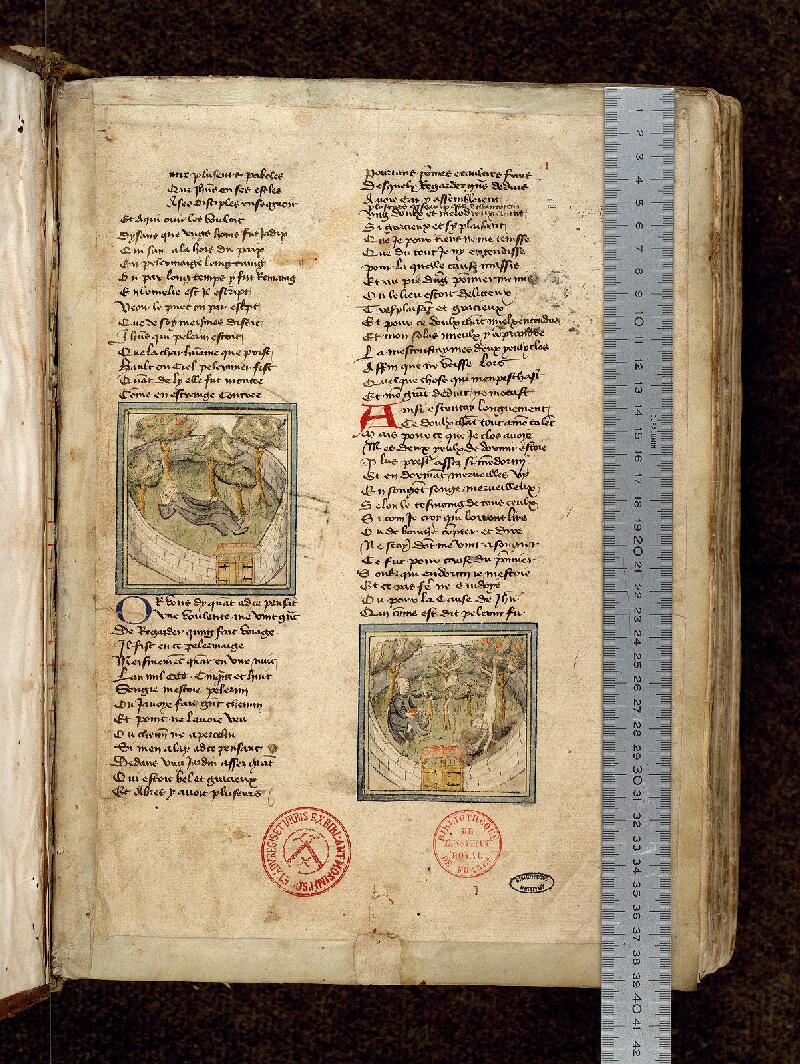 Paris, Bibl. de l'Institut de France, ms. 0009, f. 001 - vue 1