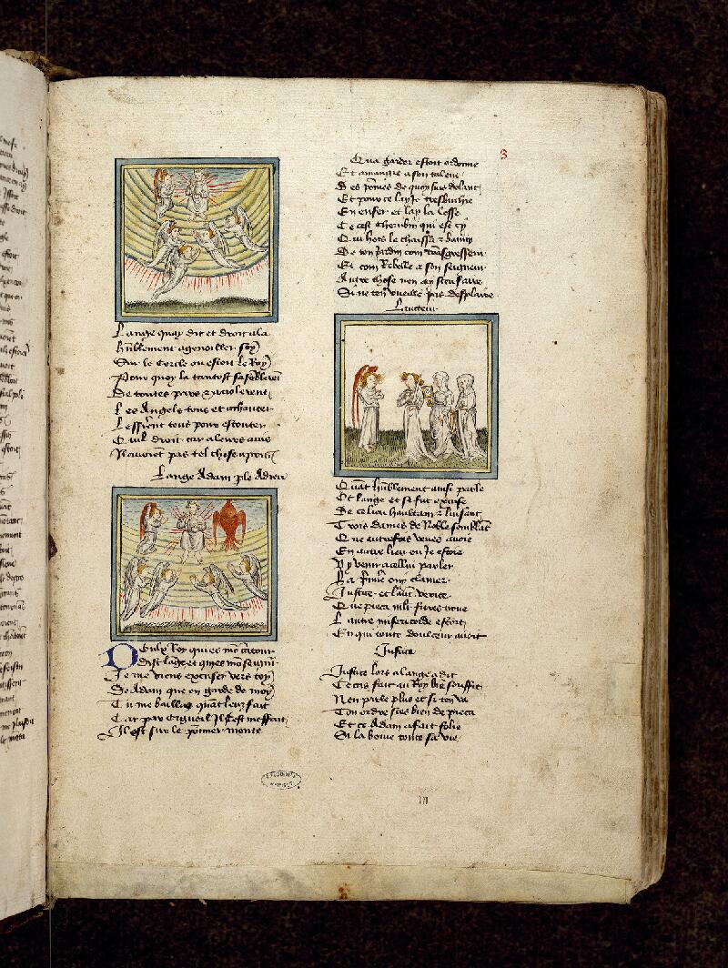 Paris, Bibl. de l'Institut de France, ms. 0009, f. 003 - vue 1