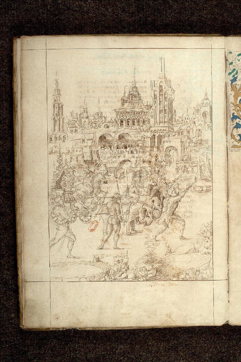Paris, Bibl. de l'Institut de France, ms. 0270, p. 002