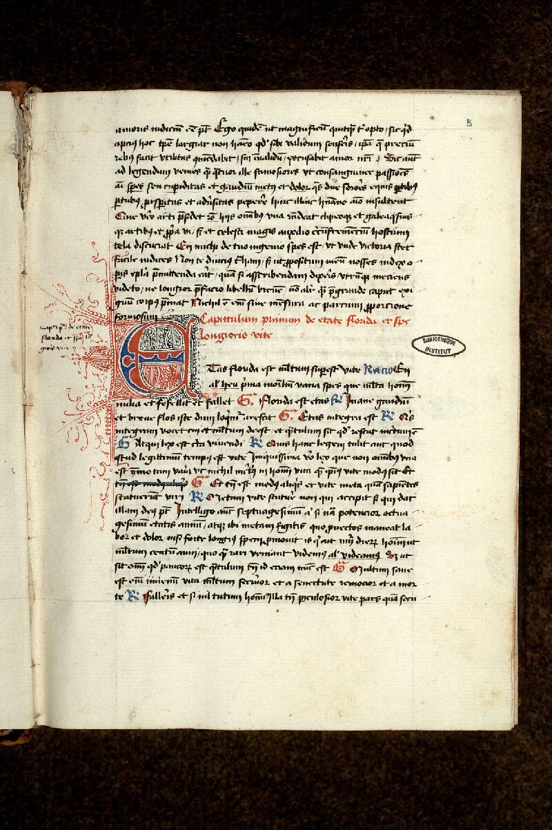 Paris, Bibl. de l'Institut de France, ms. 0615, f. 005
