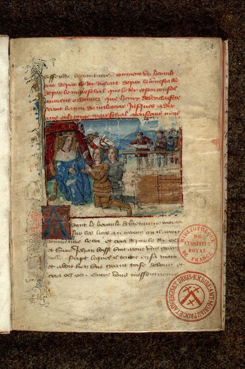 Paris, Bibl. de l'Institut de France, ms. 0683, f. 001 - vue 2