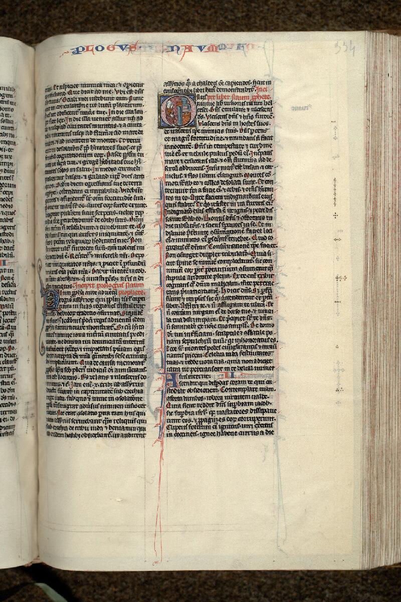 Paris, Bibl. Mazarine, ms. 0009, f. 334 - vue 1