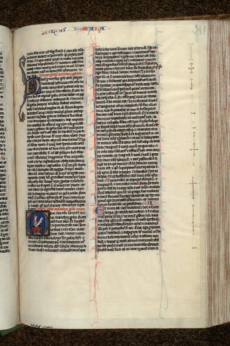 Paris, Bibl. Mazarine, ms. 0009, f. 341 - vue 1