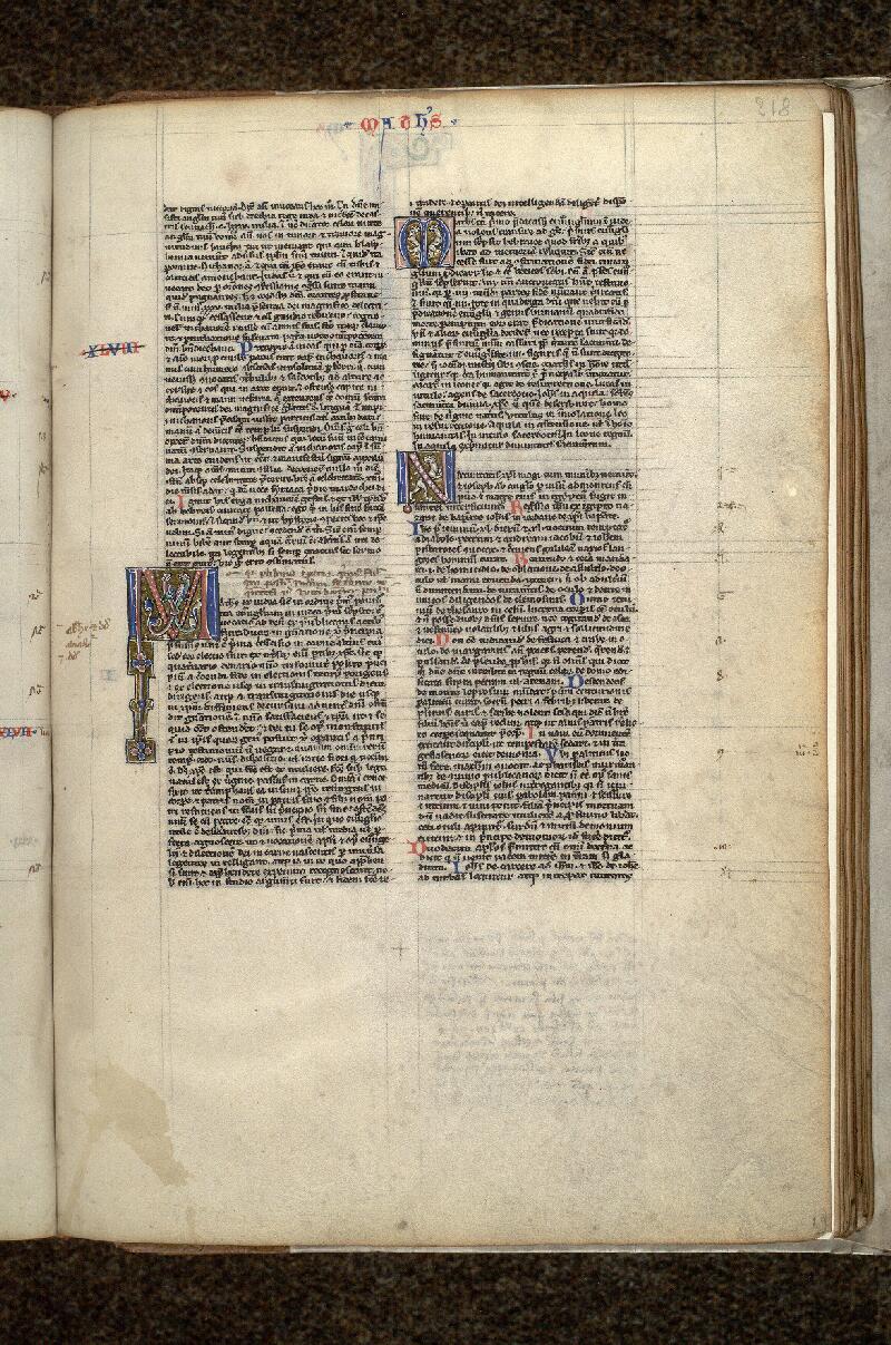 Paris, Bibl. Mazarine, ms. 0012, f. 218