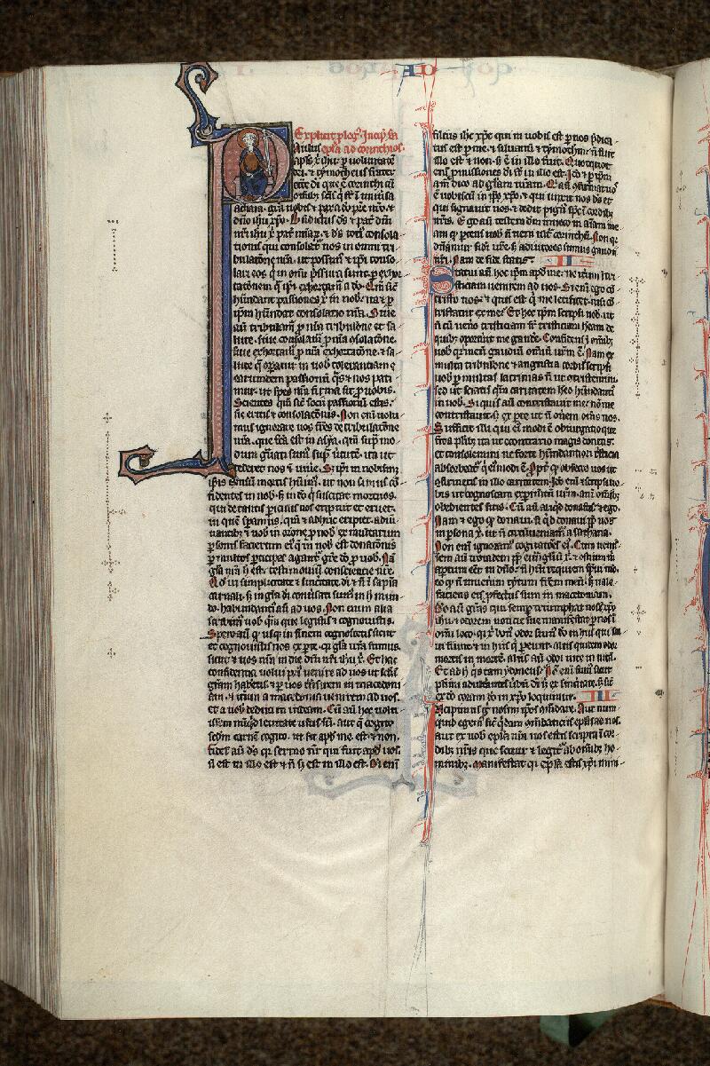 Paris, Bibl. Mazarine, ms. 0009, f. 408v - vue 1