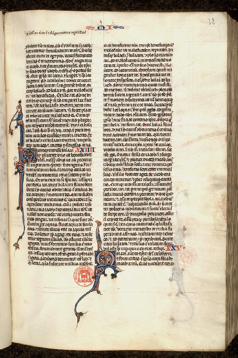 Paris, Bibl. Mazarine, ms. 0029, f. 032