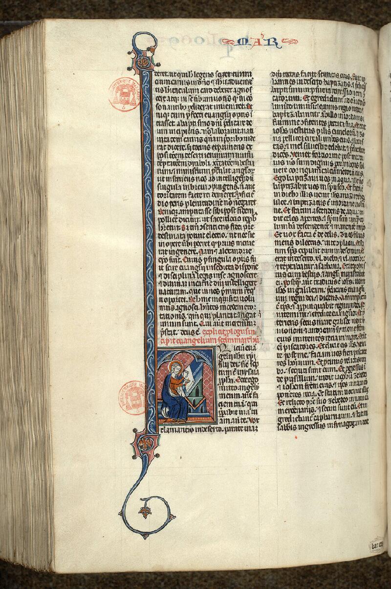 Paris, Bibl. Mazarine, ms. 0029, f. 419v - vue 1