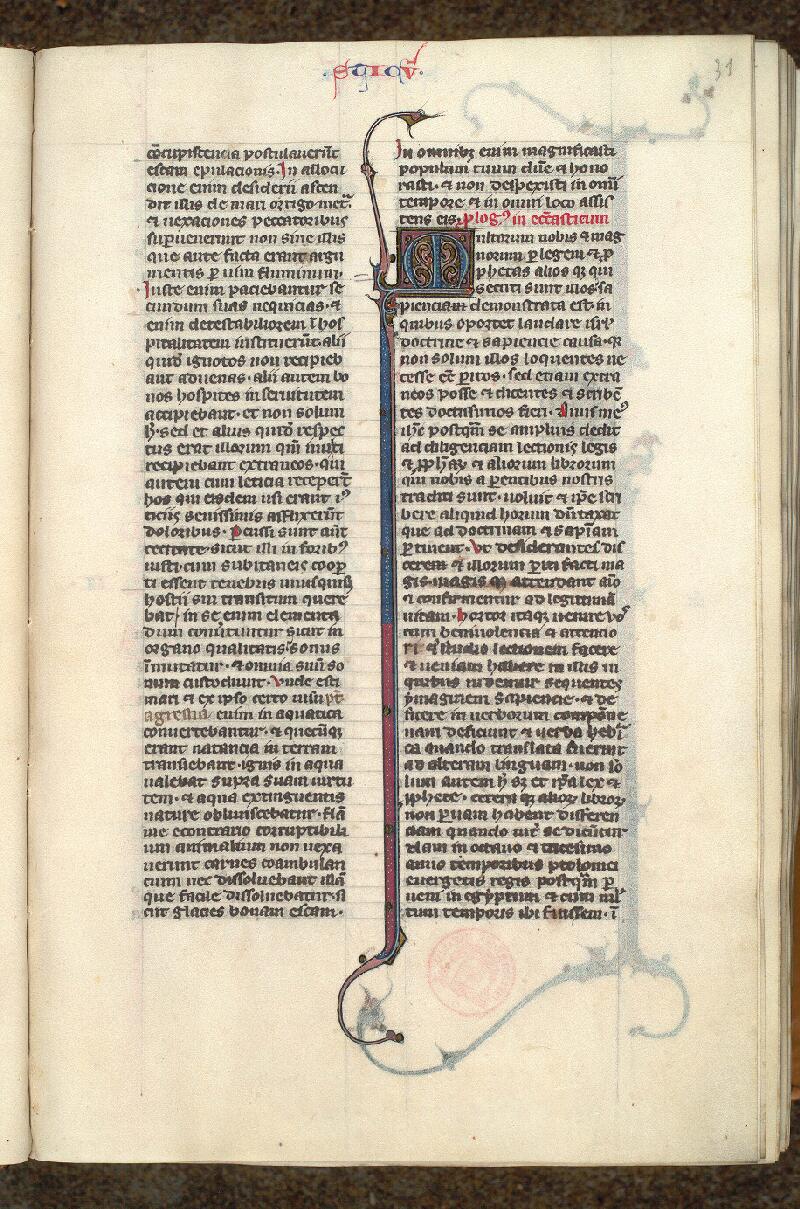 Paris, Bibl. Mazarine, ms. 0030, f. 031
