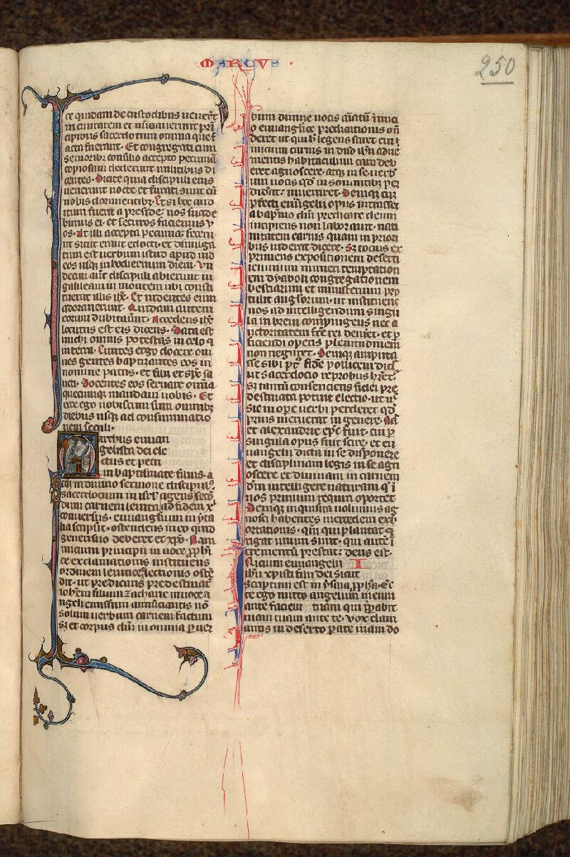 Paris, Bibl. Mazarine, ms. 0030, f. 250 - vue 1