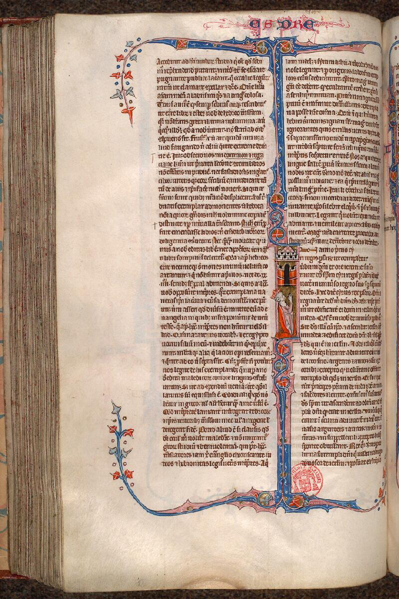 Paris, Bibl. Mazarine, ms. 0034, f. 166v - vue 1
