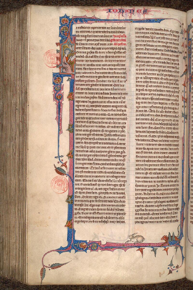 Paris, Bibl. Mazarine, ms. 0034, f. 376v - vue 1