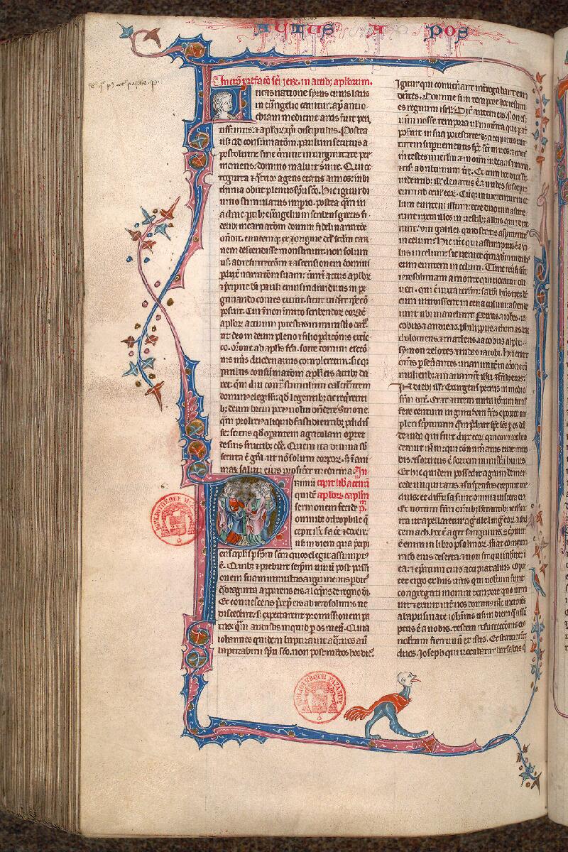 Paris, Bibl. Mazarine, ms. 0034, f. 386v - vue 1