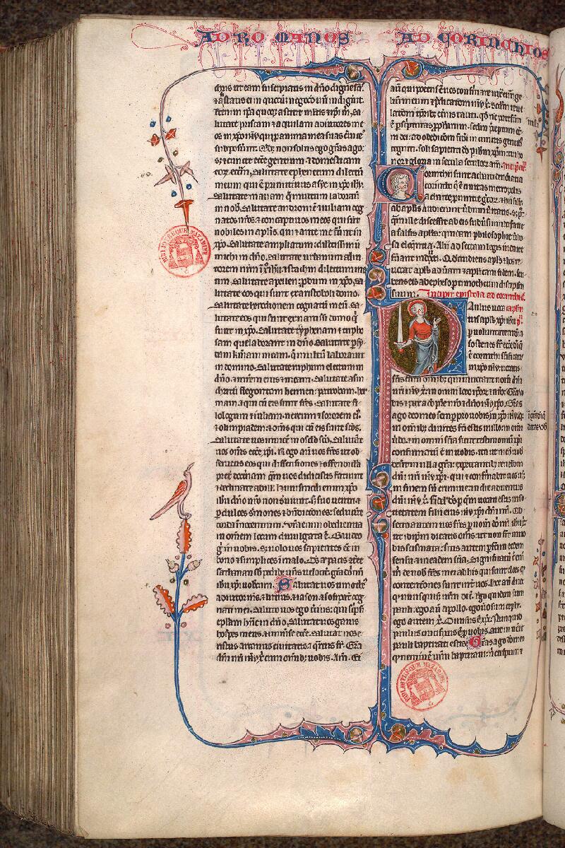 Paris, Bibl. Mazarine, ms. 0034, f. 410v - vue 1
