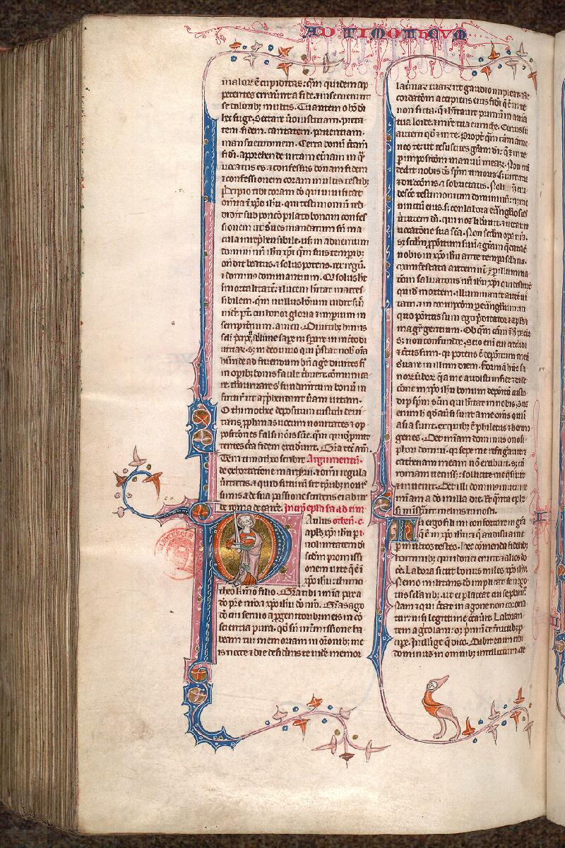Paris, Bibl. Mazarine, ms. 0034, f. 427v - vue 1