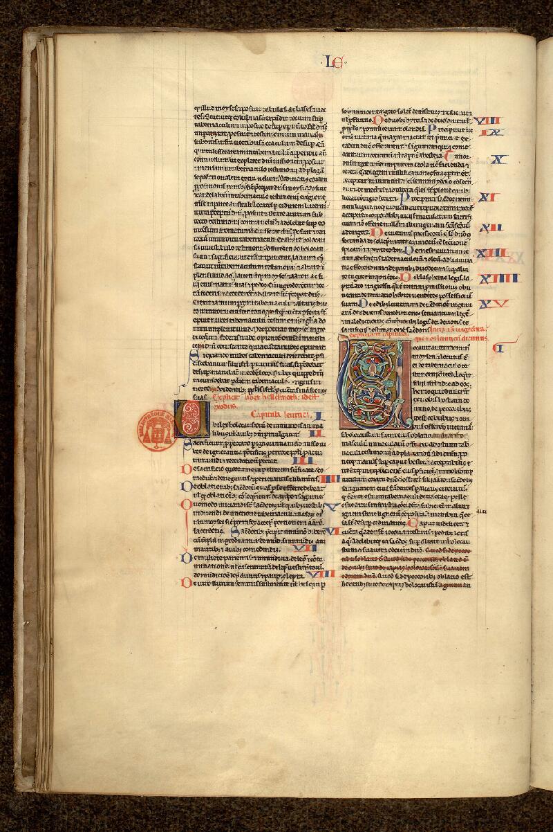 Paris, Bibl. Mazarine, ms. 0040, f. 028v - vue 1