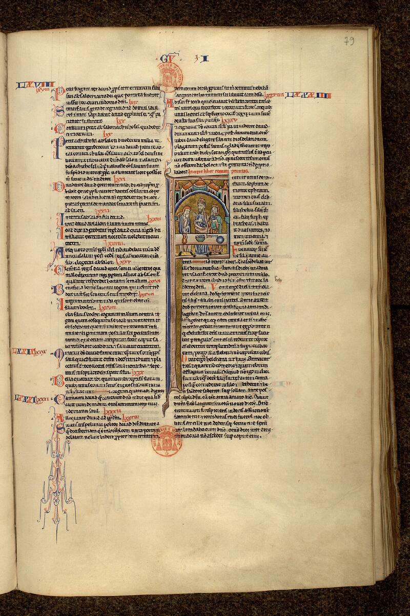 Paris, Bibl. Mazarine, ms. 0040, f. 079 - vue 1