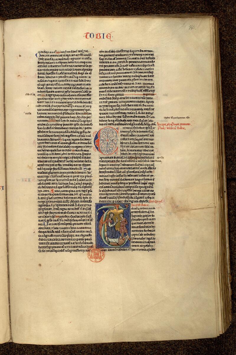 Paris, Bibl. Mazarine, ms. 0040, f. 140 - vue 1