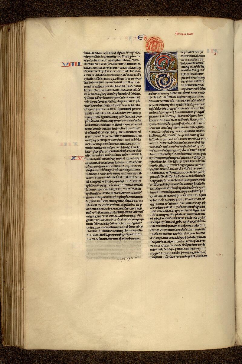 Paris, Bibl. Mazarine, ms. 0040, f. 164v - vue 1