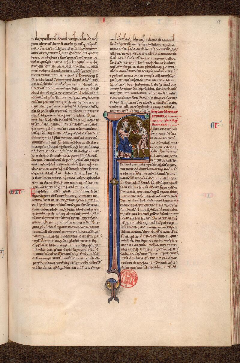 Paris, Bibl. Mazarine, ms. 0041, f. 089 - vue 1
