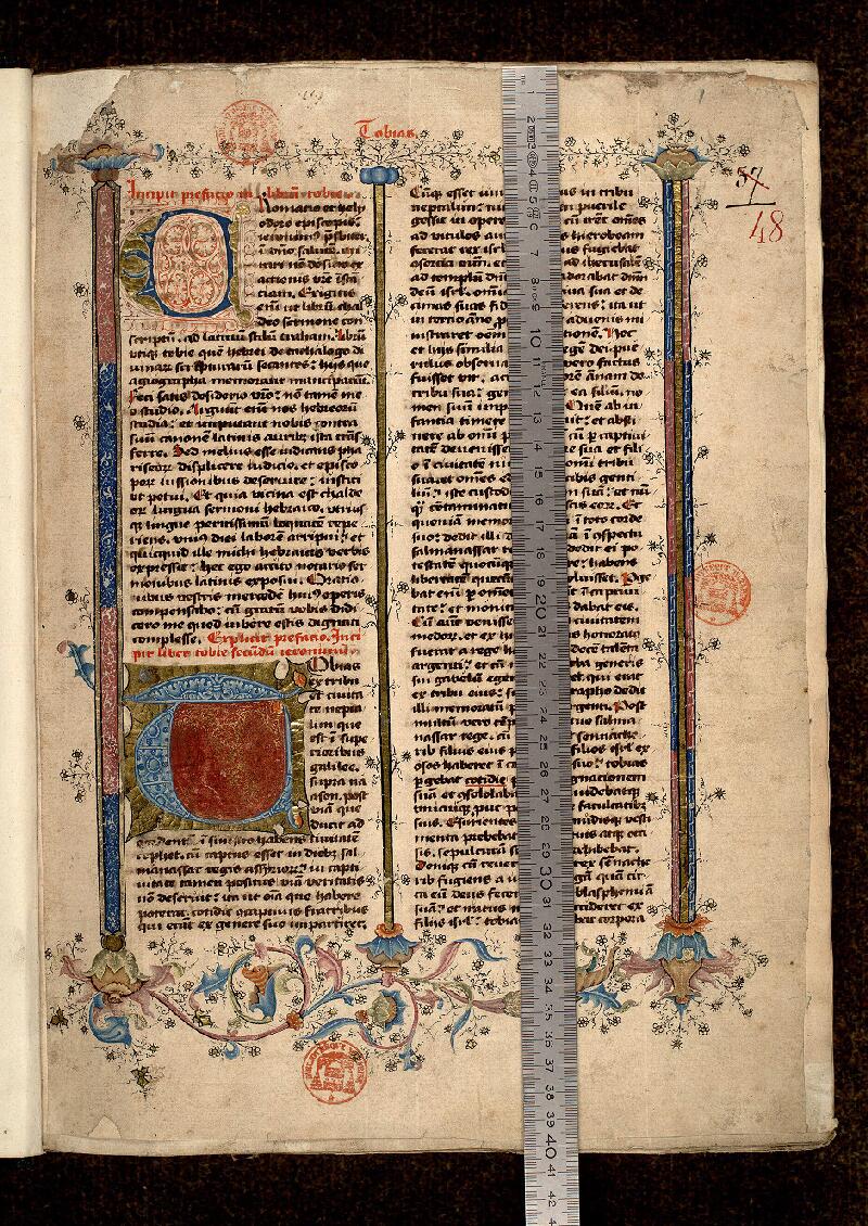 Paris, Bibl. Mazarine, ms. 0048, f. 001 - vue 1