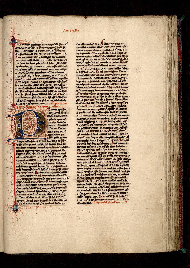 Paris, Bibl. Mazarine, ms. 0048, f. 221