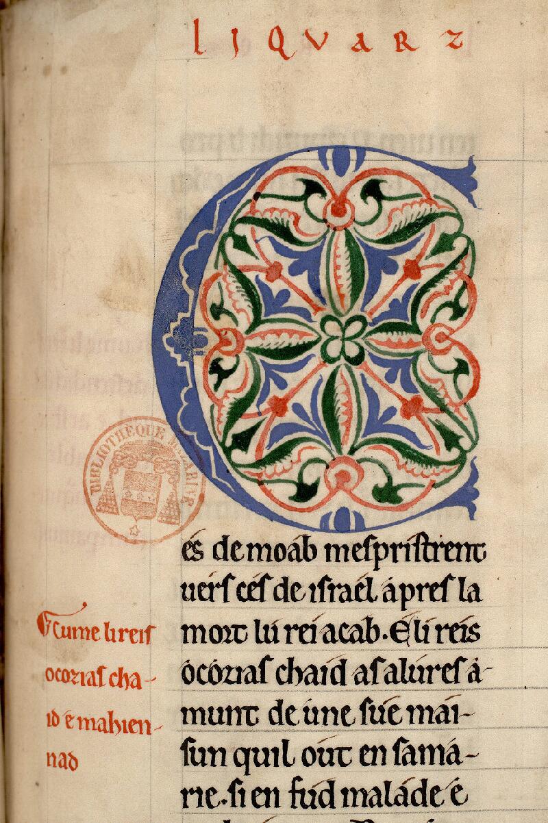 Paris, Bibl. Mazarine, ms. 0054, f. 122