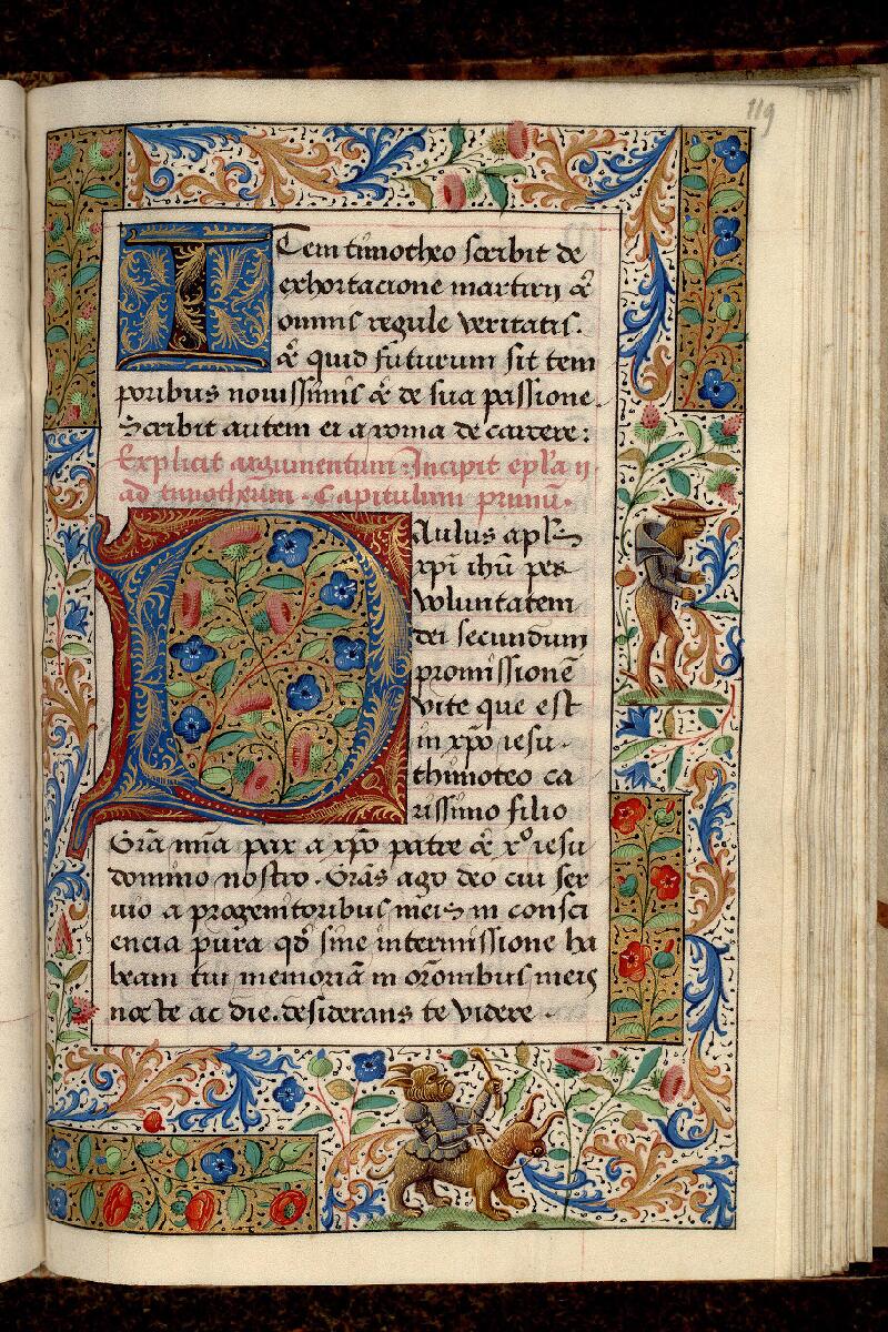 Paris, Bibl. Mazarine, ms. 0062, f. 119 - vue 1