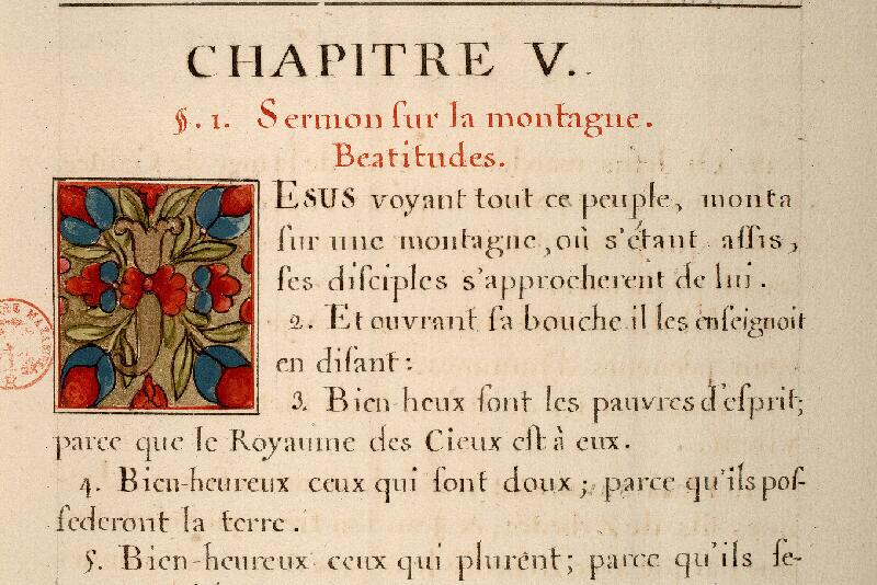 Paris, Bibl. Mazarine, ms. 0065, p. 011