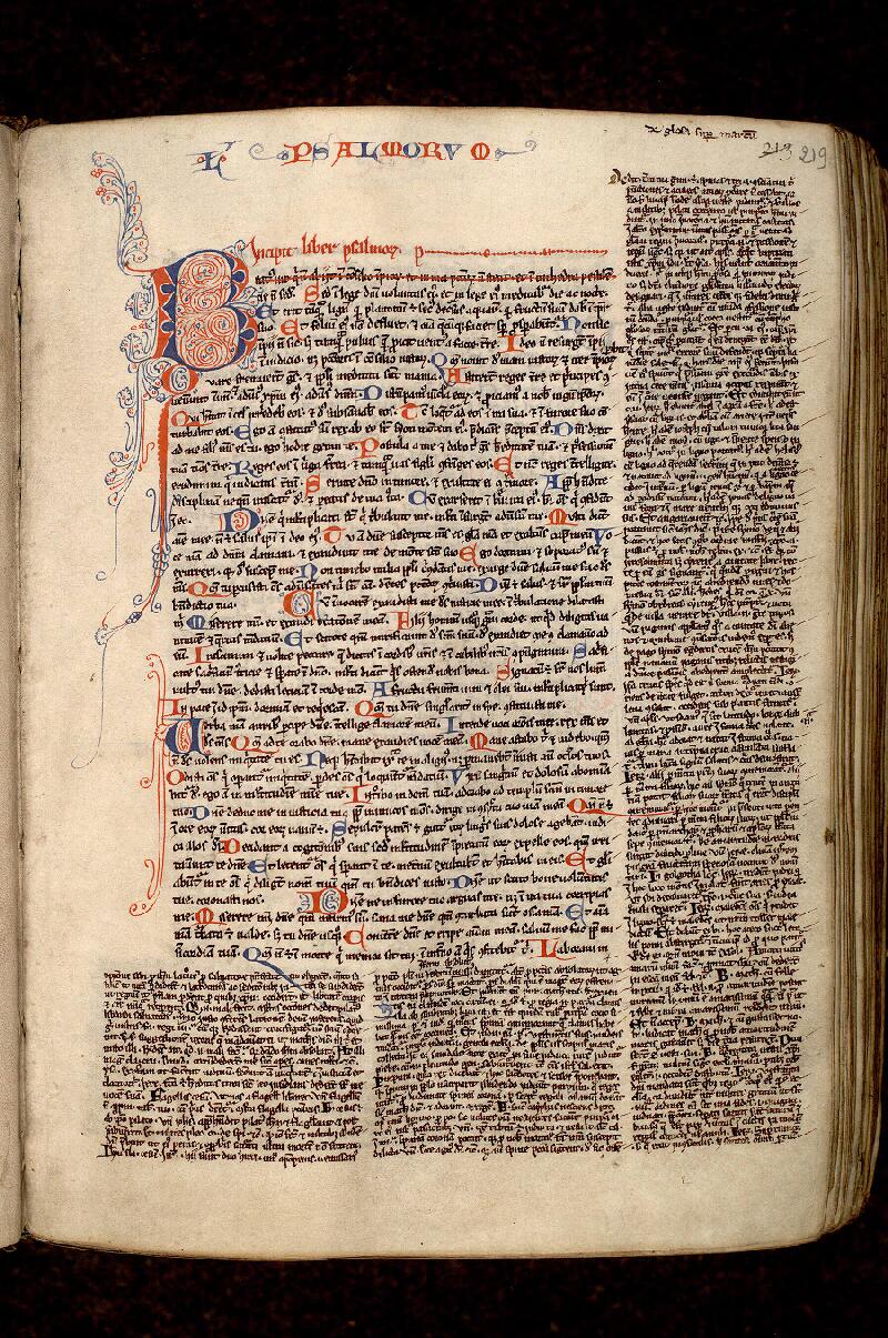 Paris, Bibl. Mazarine, ms. 0070, f. 219