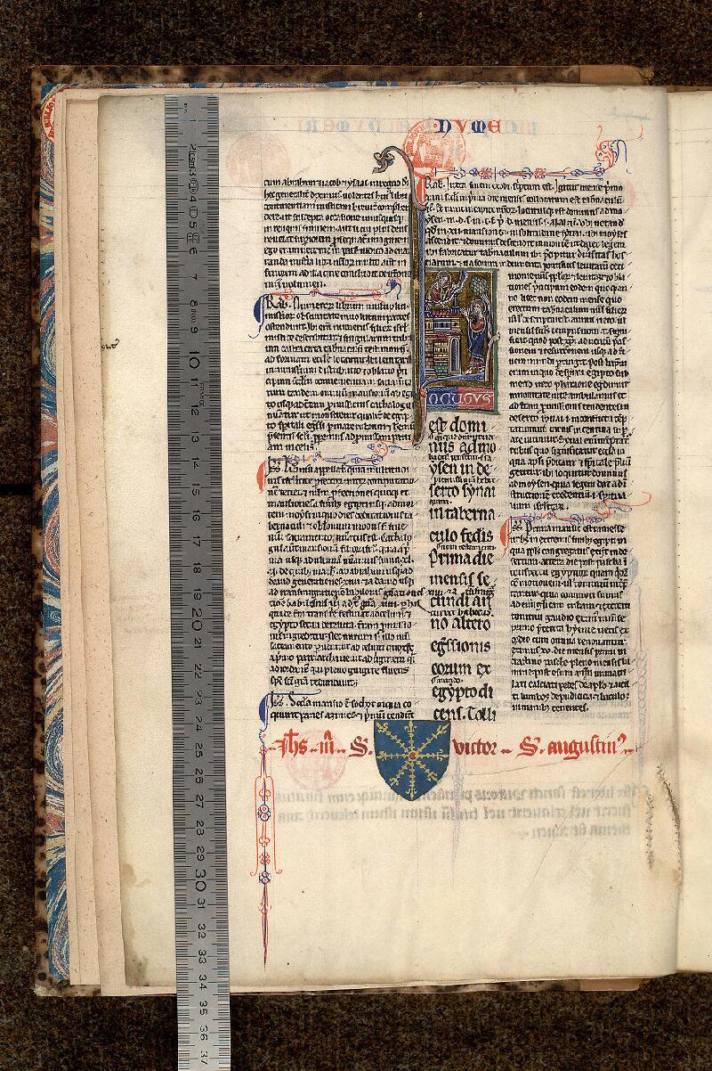 Paris, Bibl. Mazarine, ms. 0081, f. 001v - vue 1