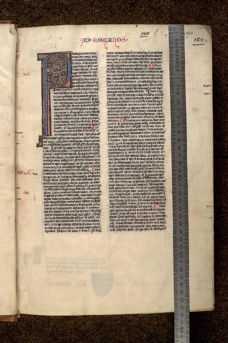 Paris, Bibl. Mazarine, ms. 0143, f. 002 - vue 1