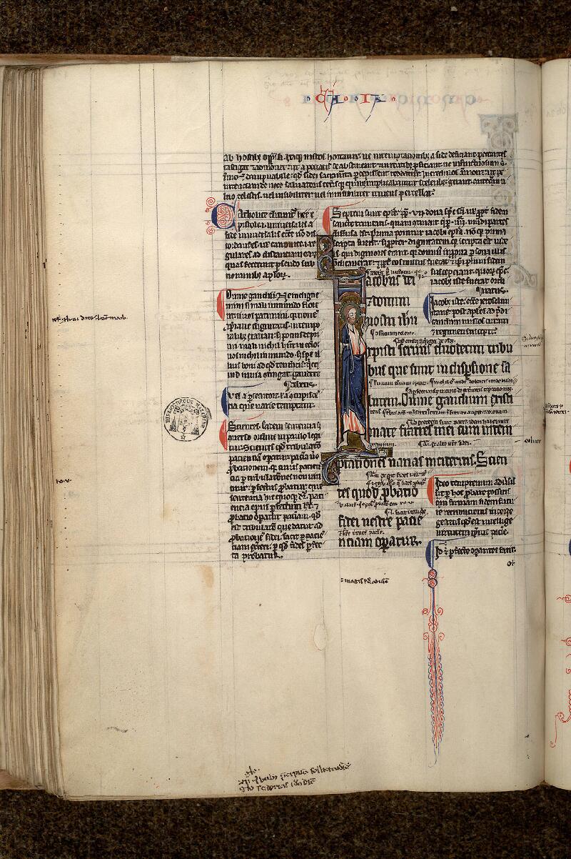 Paris, Bibl. Mazarine, ms. 0144, f. 124v - vue 1