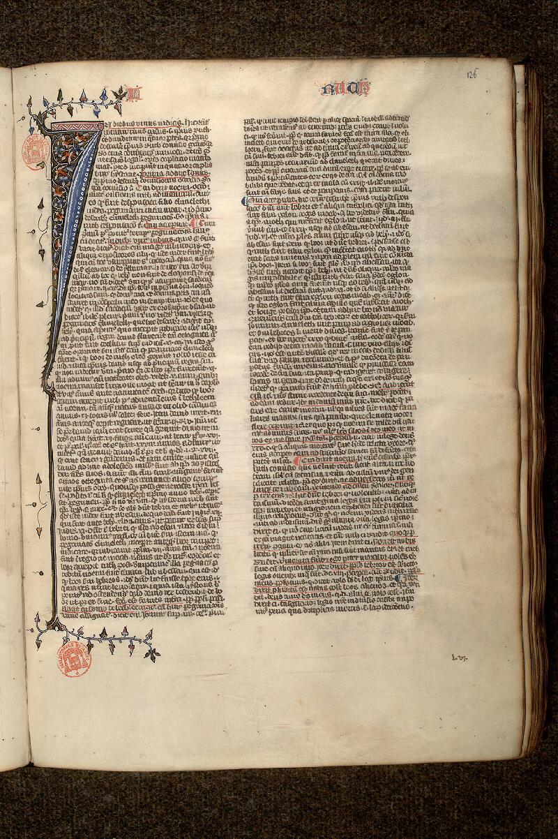 Paris, Bibl. Mazarine, ms. 0157, f. 126