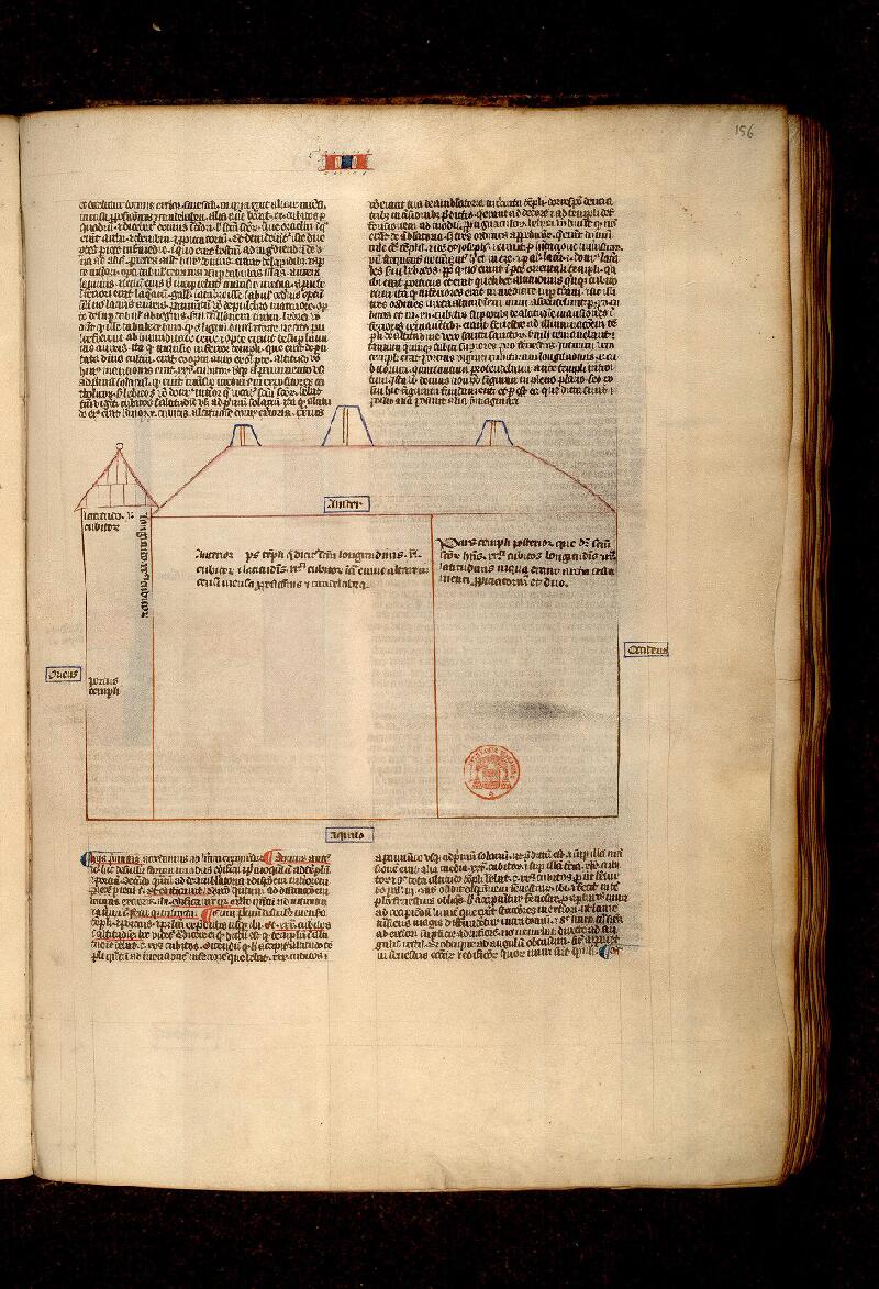 Paris, Bibl. Mazarine, ms. 0157, f. 156
